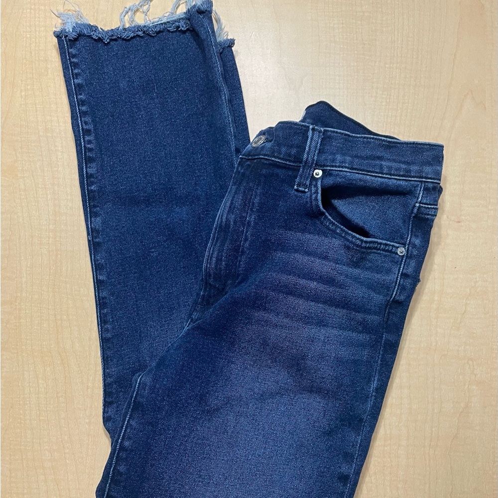 Frank and Eileen Dark Wash Raw Hem Cork Jeans Size 30 - Picture 8 of 12